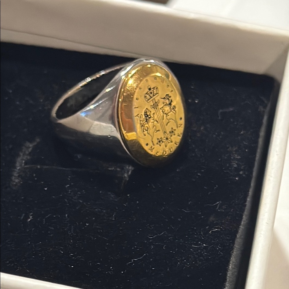 Alexander Mcqueen Gold-Tone Statement Ring - image 4